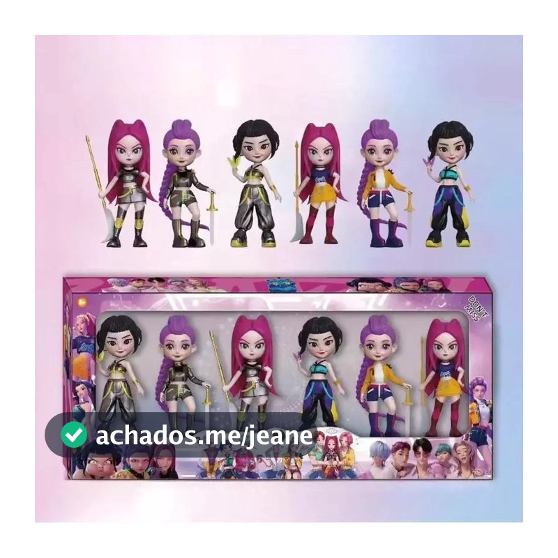Conjunto de Figuras K-pop Hunter Girl, Presente Perfeito para Fãs e Colecionadores com Design Moderno