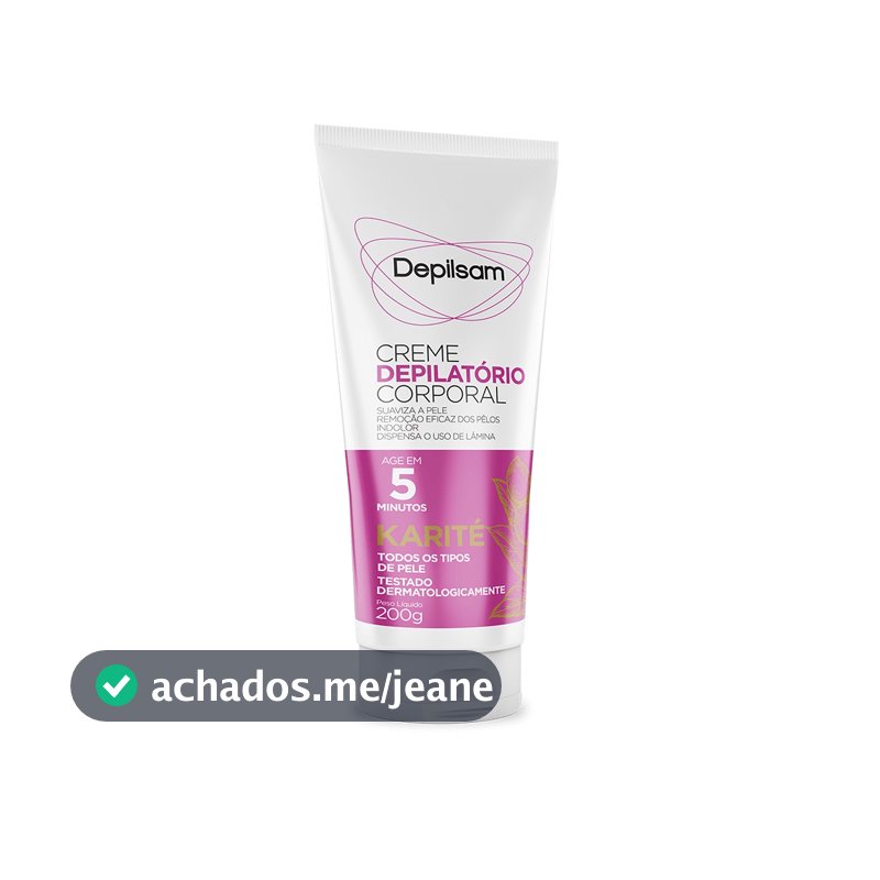 Creme Depilatório Corporal Depilsam Karité 200G