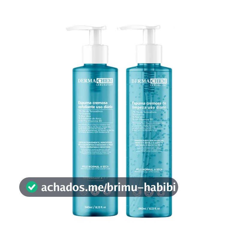 Sabonete e Esfoliante Facial Espuma Cremosa com Aloe Vera Pró-Vitamina B5 240ml Dermachem