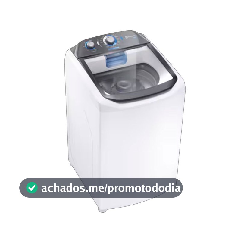 Máquina de Lavar 13kg Electrolux LDA13 Efficient com Duplo Dispenser Cesto Inox Máxima Diluição