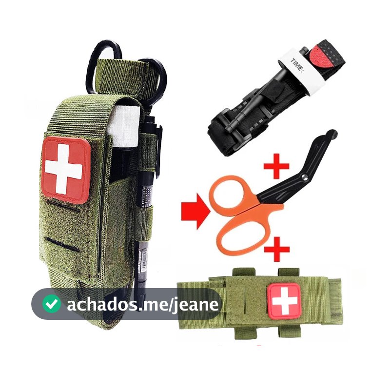 Kit De Primeiros Socorros Torniquete Selvagem Tesoura De Médico Armazenamento Molle Conjunto De Ferramentas De Sobrevivência Acessórios Equipamento