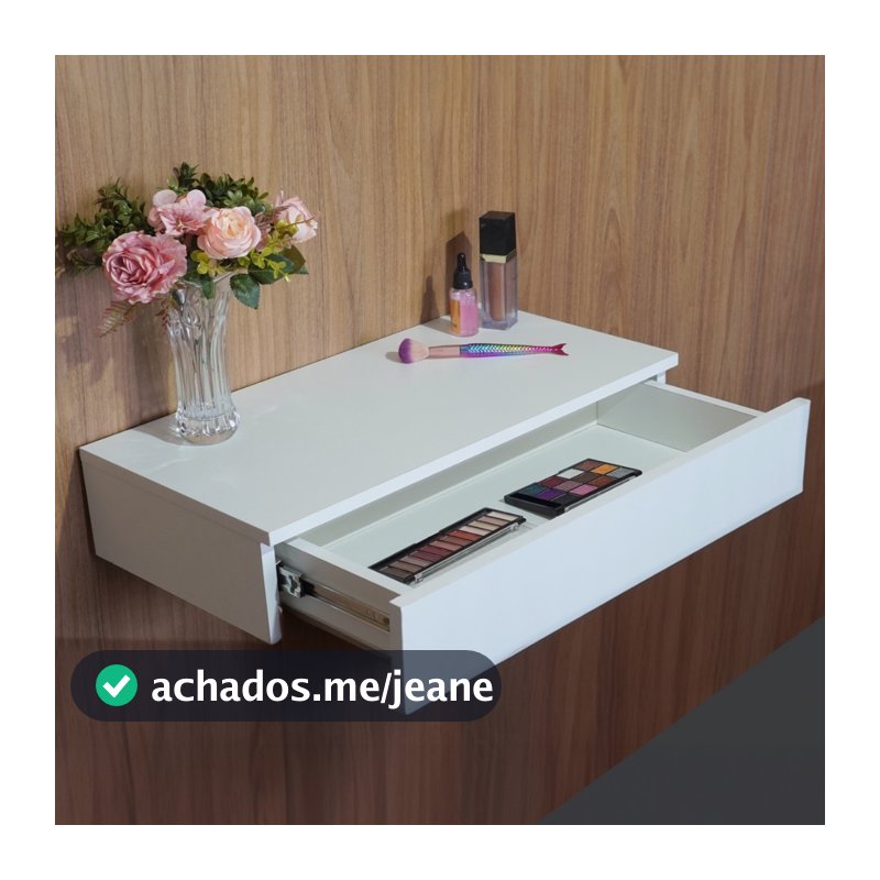 Gaveta Suspensa Penteadeira 60cm Em Mdf E Trilho Telescópico