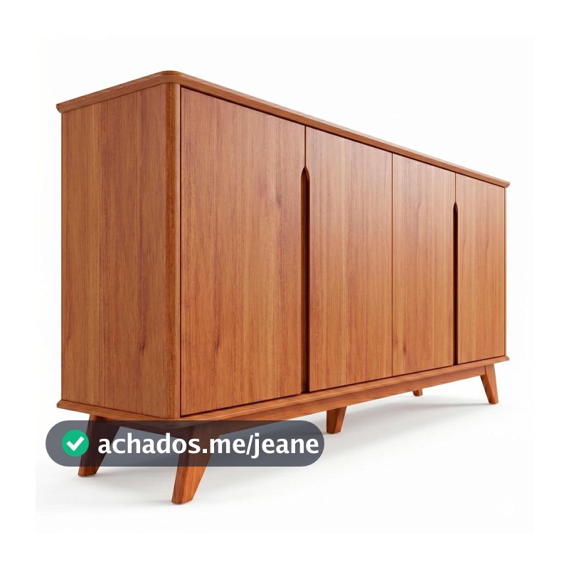 Buffet Aparador 4 Portas em MDF Cimol Serena Cinamomo