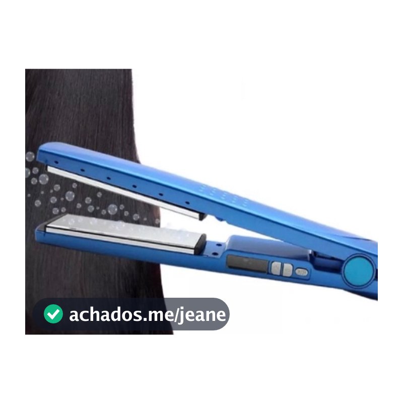 Chapinha Nano Titanium Profissional 450°f 4Forte Prancha Alisador Progressiva de Cabelo 110V/220V Bivolt