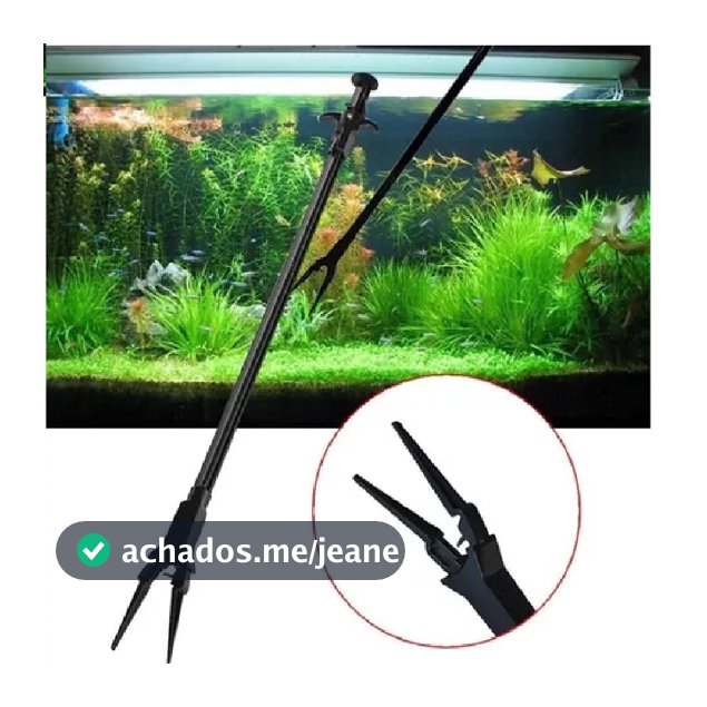 Pinça 50cm Grande Plastico Aquário Plantado Marinho Corais