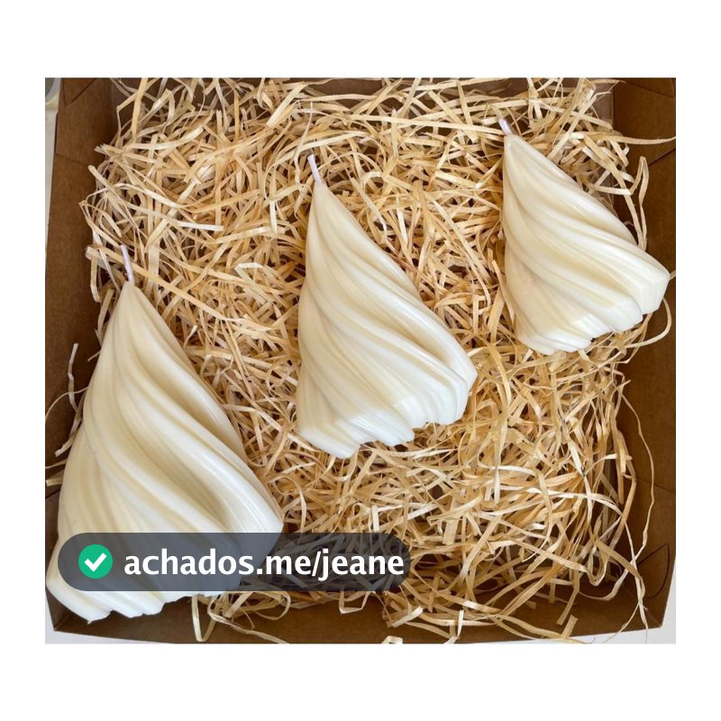 Kit 3 Velas Decorativas Árvore de Natal