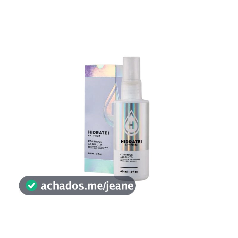 Leave-in Antifrizz Hidratei 60ml Controle de Frizz Proteção Térmica Efeito Liso e Brilho