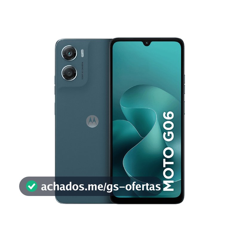 Smartphone Motorola Moto G06 128GB, 4G LTE, 12GB RAM Boost, Câmera 50MP, Tela 6.9" - Azul Marinho