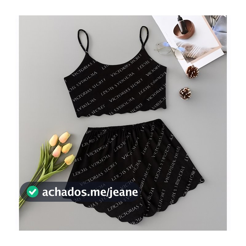 Pijama Personagem Suede Baby Doll Cropped doll Short dol blogueirinha