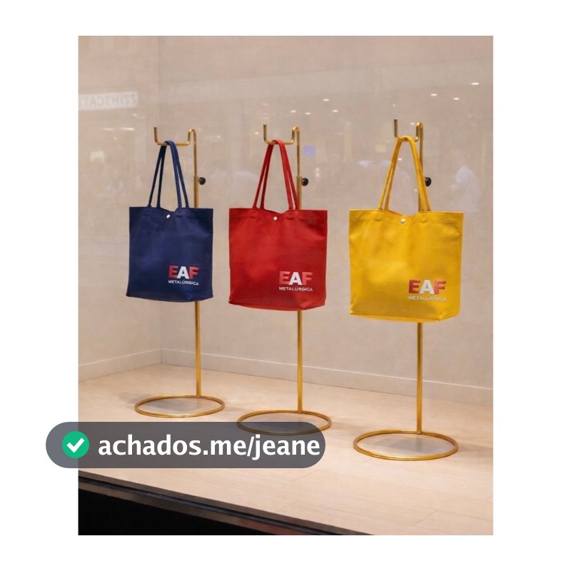 Suporte bolsa Expositor de Balcão com regulagem de altura Cor Branco, Preto , Dourado , Rosé gold e Cromado