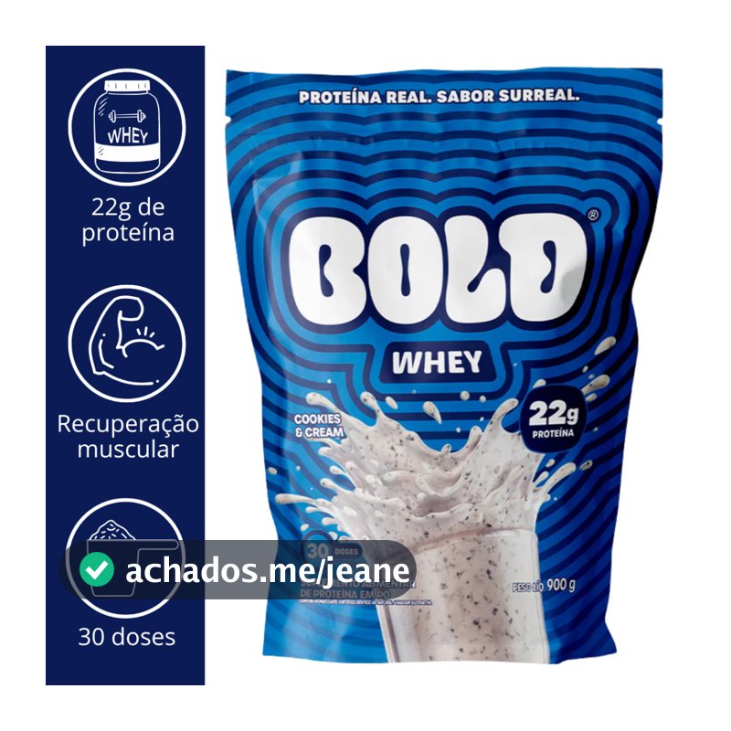 BOLD WHEY 3W REFIL 900G (22g de proteína)  - BOLD