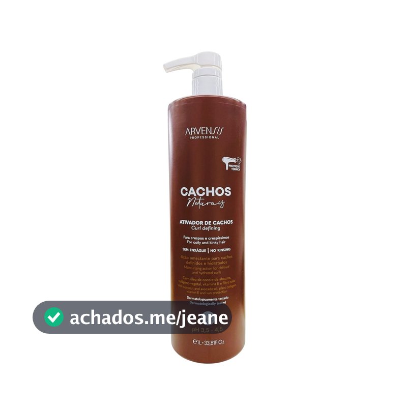 Arvensis Professional Cachos Naturais - Ativador De Cachos Crespos 1L
