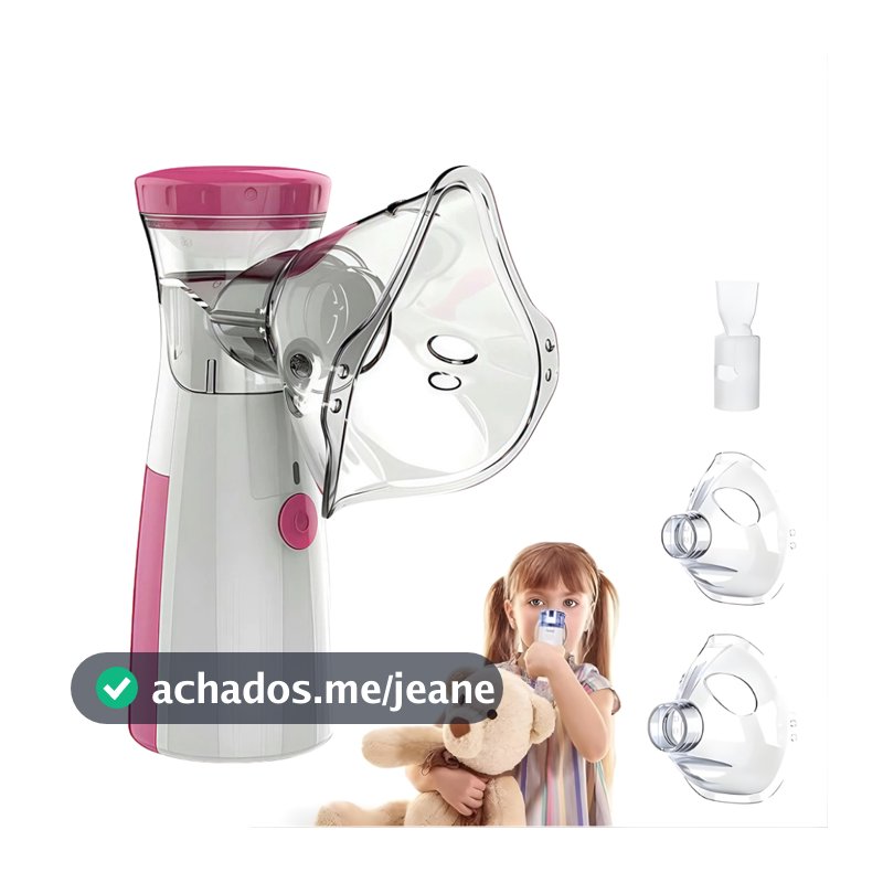 Nebulizador Portátil Mini Inalador Silencioso Ultra-sônico Automático para Adultos e Crianças