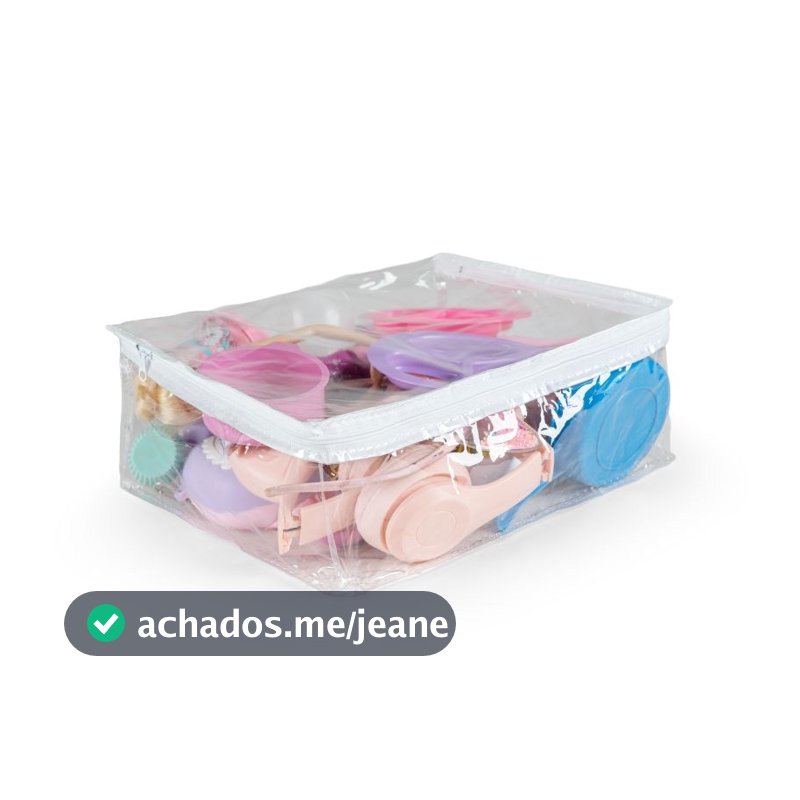 Kit 10 Saco Multiuso Nesseserie e Organizador de Brinquedos Guarda Roupa Com Zíper
