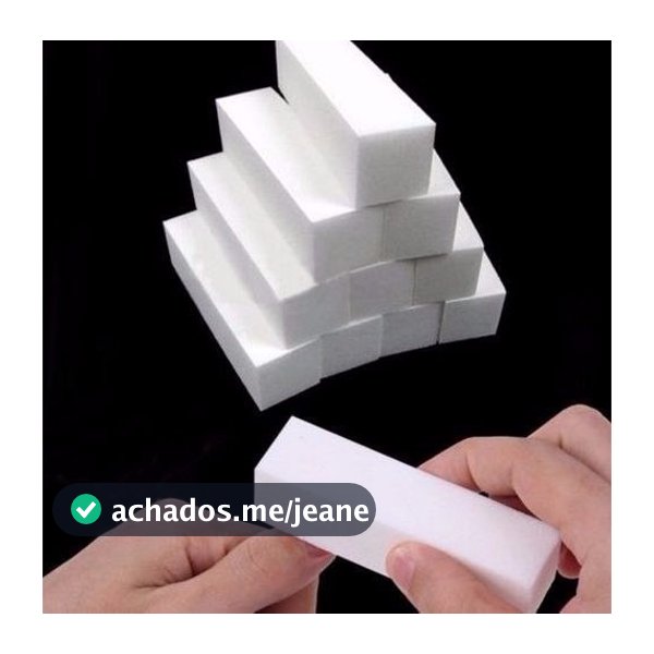 50, 40, 30, 20,10  Lixa Bloco Polidora Para Unhas Gel Porcelana Polimento de Unha Lixas