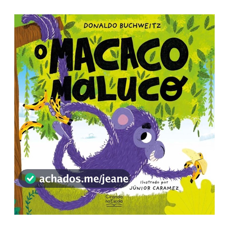Livro Literatura Infantil - O Macaco Maluco - Ciranda na Escola