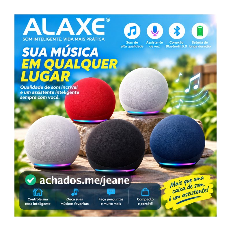 Caixa de Som Echo Dot 5ª Geração Alexa Smart Speaker Bluetooth WiFi