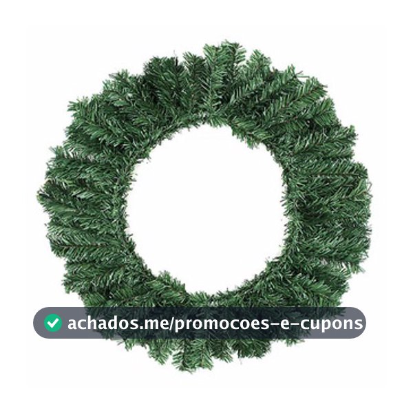 Guirlanda de Natal 30cm Crua - Monte sua Decoração Natalina Fim de Ano - 6168
