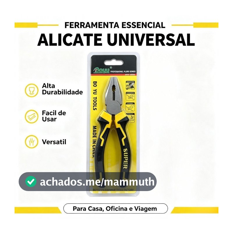 Alicate Universal Multiuso 8"