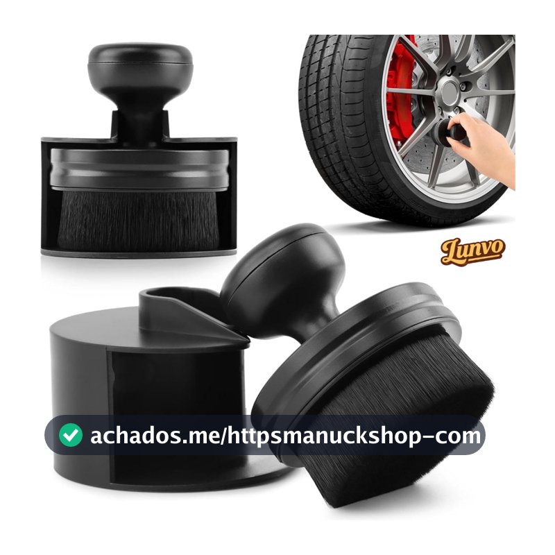 Aplicador de Pneu Pretinho Pincel Soft Acabamento Perfeito Selante Automotivo Rodas