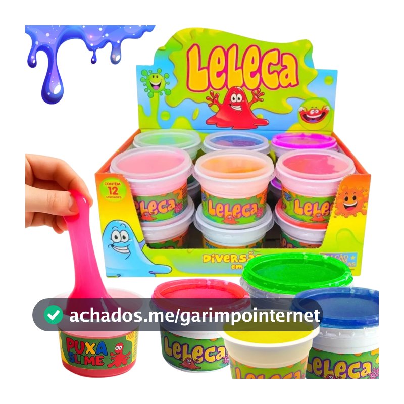 Kit 12 Slime Massinha Brinquedo Infantil Coloridos P/ Revenda Atacado Lembrancinha Festas Crianças