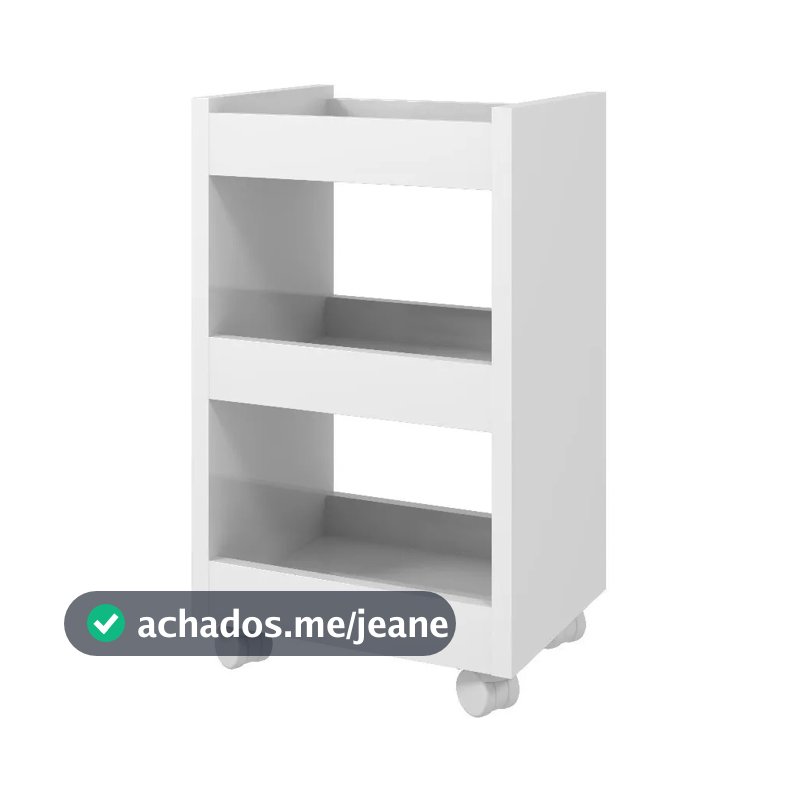 Gabinete Armario Para Banheiro 4 Rodinhas Multiuso Branco