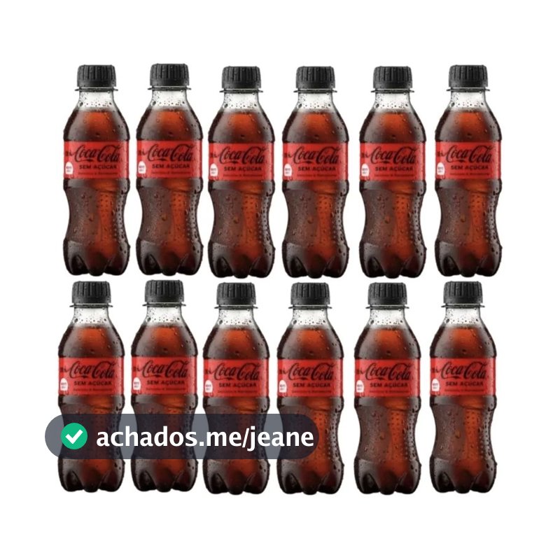 Coca-Cola Sem açucar Mini com 12 Uni. 200ml