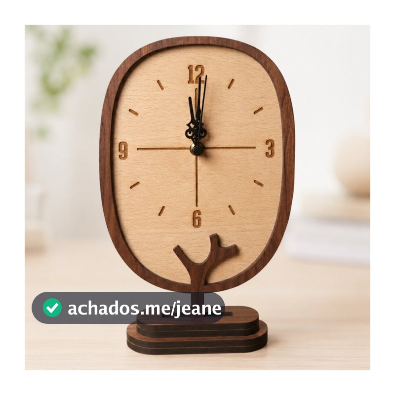 Relógio de Mesa Decorativo Moderno Minimalista Sala Escritório Casa Presente Luxo