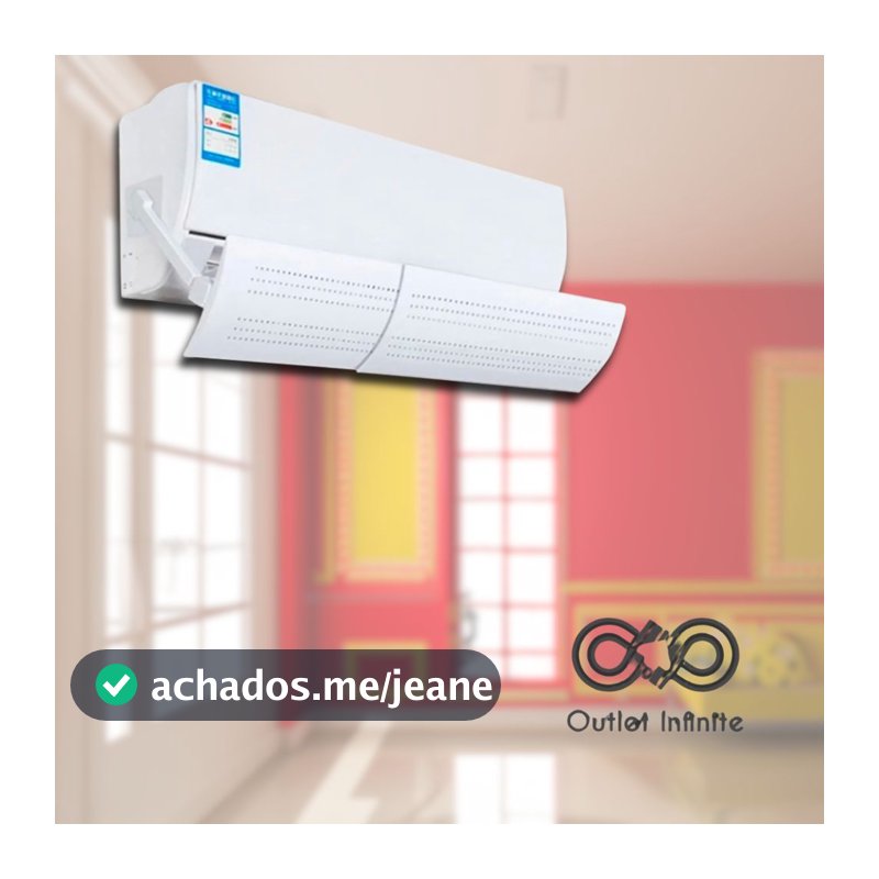 Defletor para Ar Condicionado Split Universal Ajustável paleta de ar condicionado