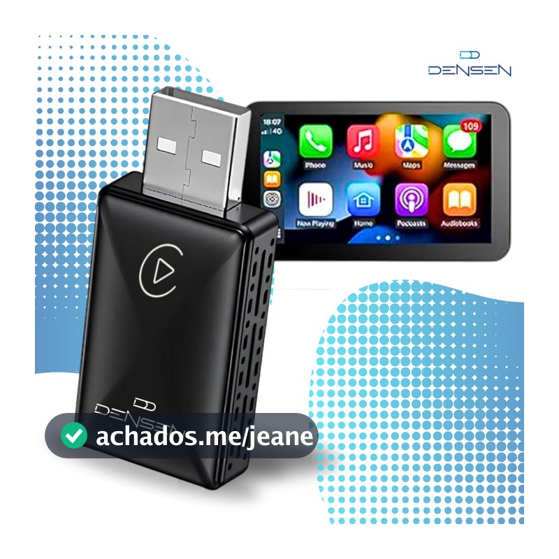 Carplay Adaptador Sem Fio Car Play Android Auto 2 Em 1 Usb Car Play Wireless Automático