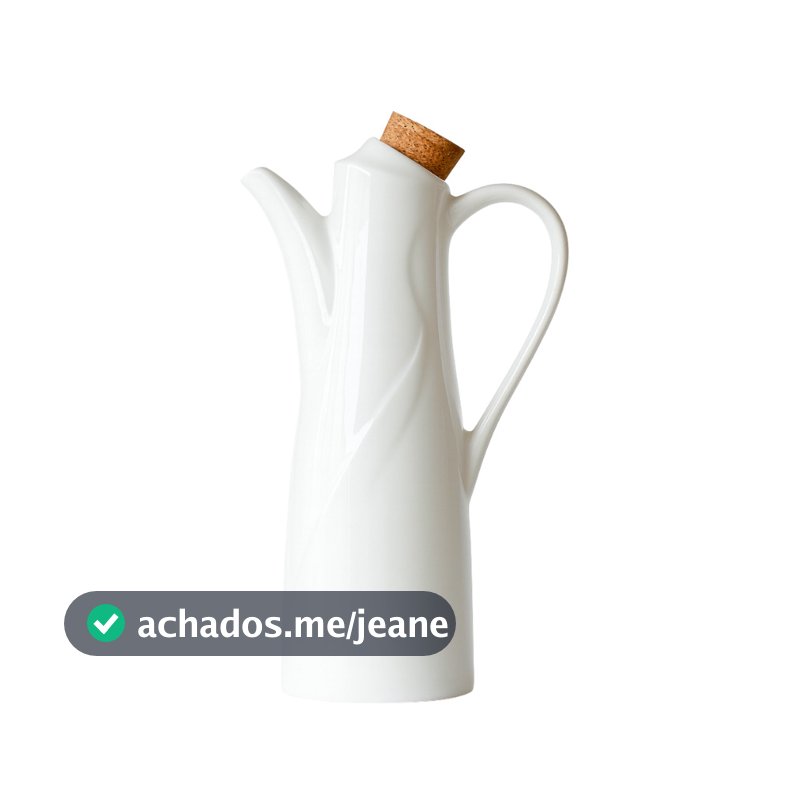 Azeiteiro Com Alça 250 ML Em Cerâmica Com Rolha Oásis