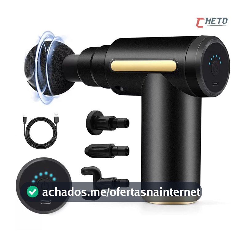 Massageador Elétrico Alta Frequência Profissional Muscular Massagem