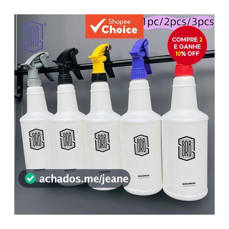 Frasco de Spray Vazio, 770ml, Garrafa Resistente a Químicos e Pulverizador para Soluções de Limpeza, Regar Plantas,