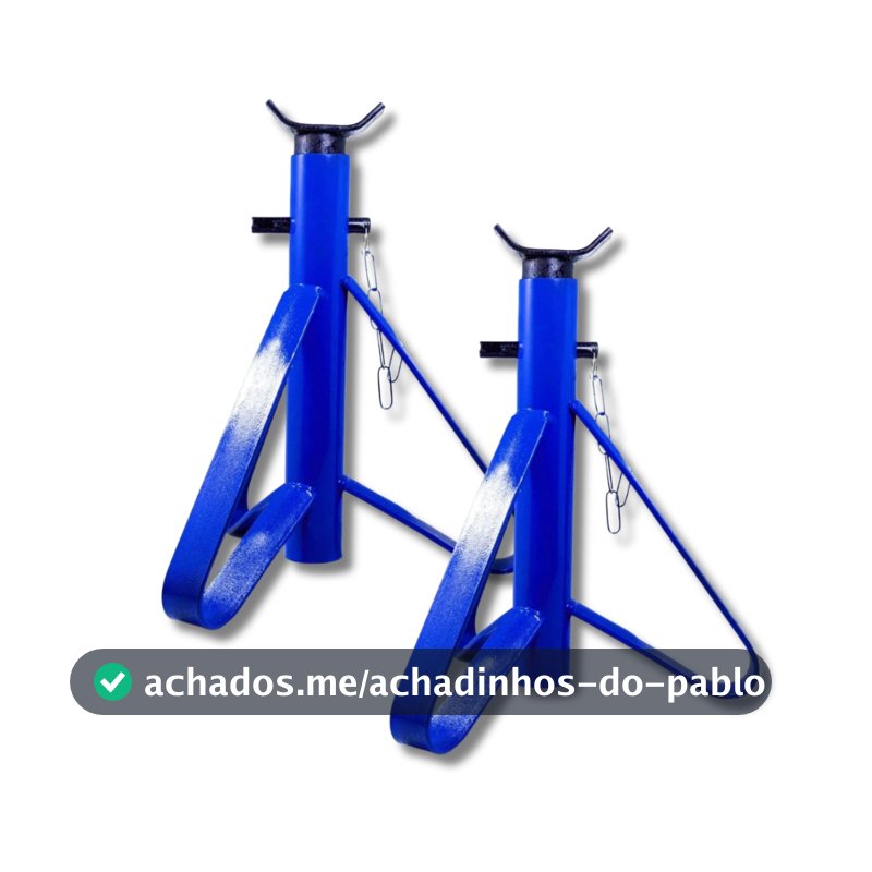 Kit 2 cavaletes automotivo apoio tripé Veiculo 2 Toneladas