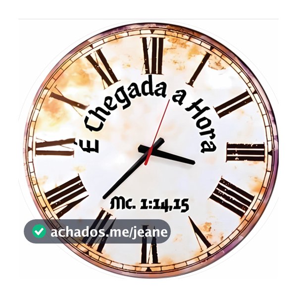 PAINEL REDONDO TEMA:  É CHEGADA  HORA ( RELOGIO)