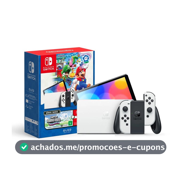 Nintendo Switch OLED Bundle Mario Bros. Wonder + NSO 3 Meses