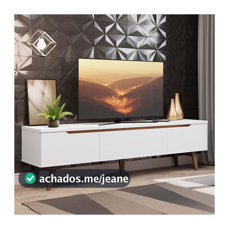 Rack para TV até 75 Polegadas Madesa Reims 2 Portas 1 Gaveta