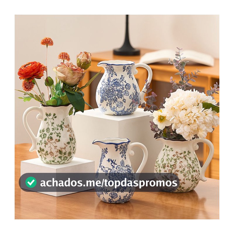 Vaso De Cerâmica Rústico Americano De Fazenda , Ornamento Elegante De Destaque Para Decoração De Casa De Mesa