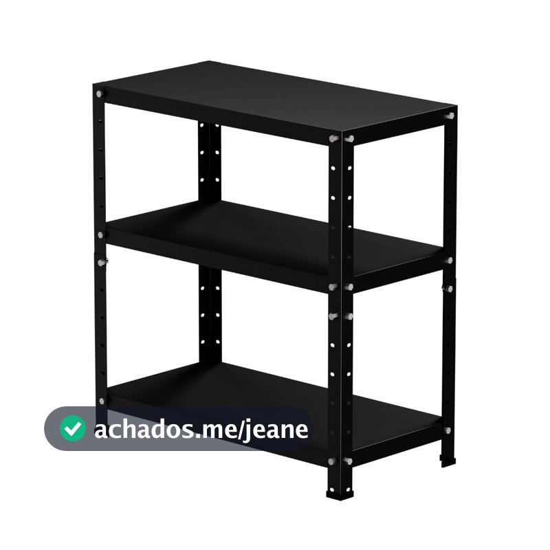 Armário de Aço  Prateleira de aço médio Compacto com 3 Prateleiras  - 65cm x 60cm x 30cm