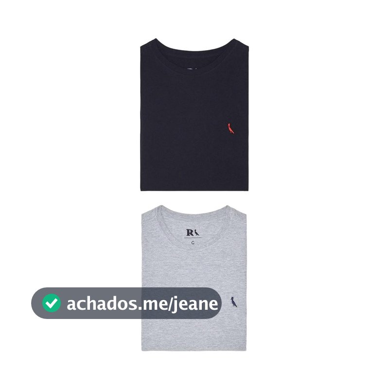 Kit 2 Camisetas Básicas Gota E Brasa Pica Pau Reserva