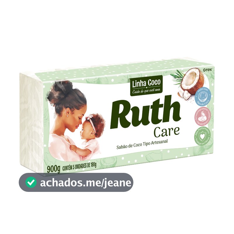 Sabão Pedra Coco Ruth Care 5X180G