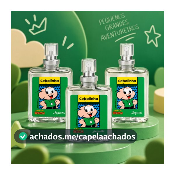 Kit Colônia Masculino Cebolinha 3 Unidades 25ml Perfume Infantil Aroma Fresco Turma da Mônica