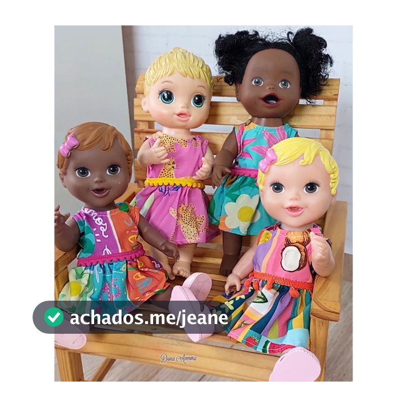 Roupa para bonecas baby alive, little mommy e similares em diversas estampas encantadoras