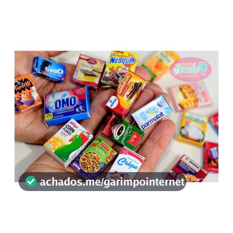 Miniatura Comidinha Alimento pra Cozinha de Boneca Fashion (serve pra Susi também)