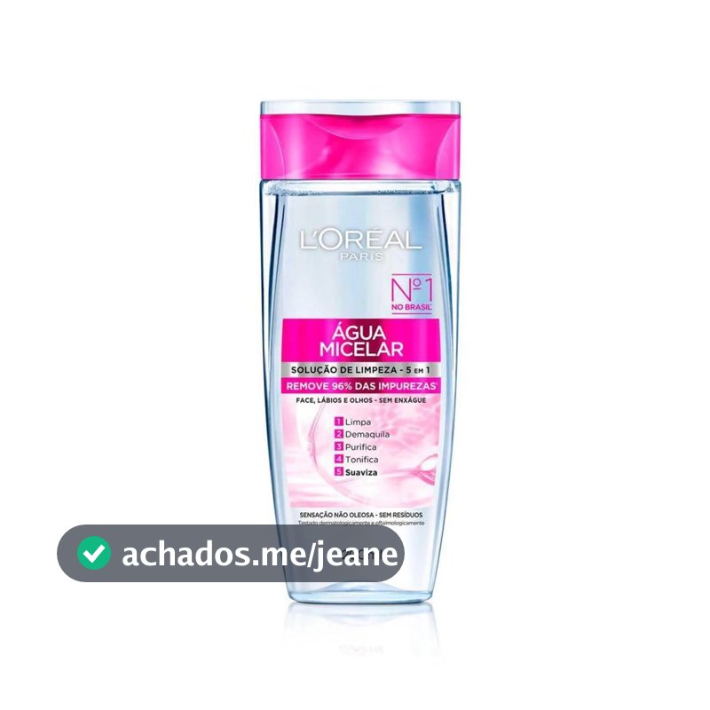Água Micelar L'Oréal Paris Solução de Limpeza 5 em 1 200ml