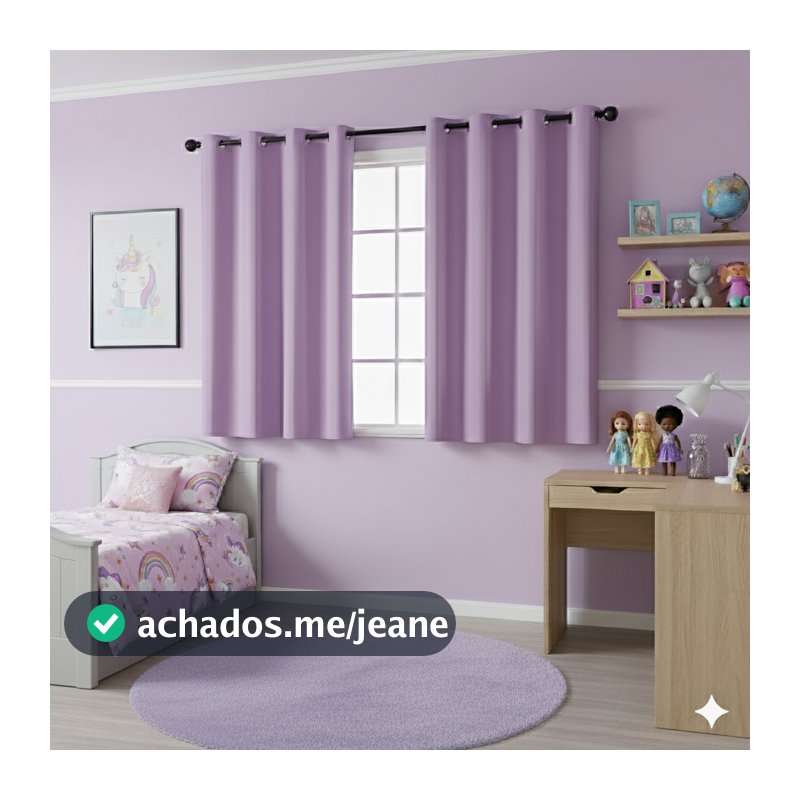 Cortina Total Blackout para Quarto de Criança 2,20m