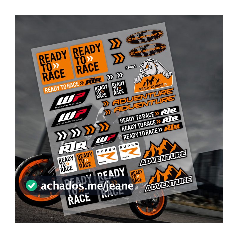 Adesivo Reflexivo KTM Capacete De Motocicleta Decalque À Prova D'água Caixa Lateral Do Tanque De Combustível Modificada