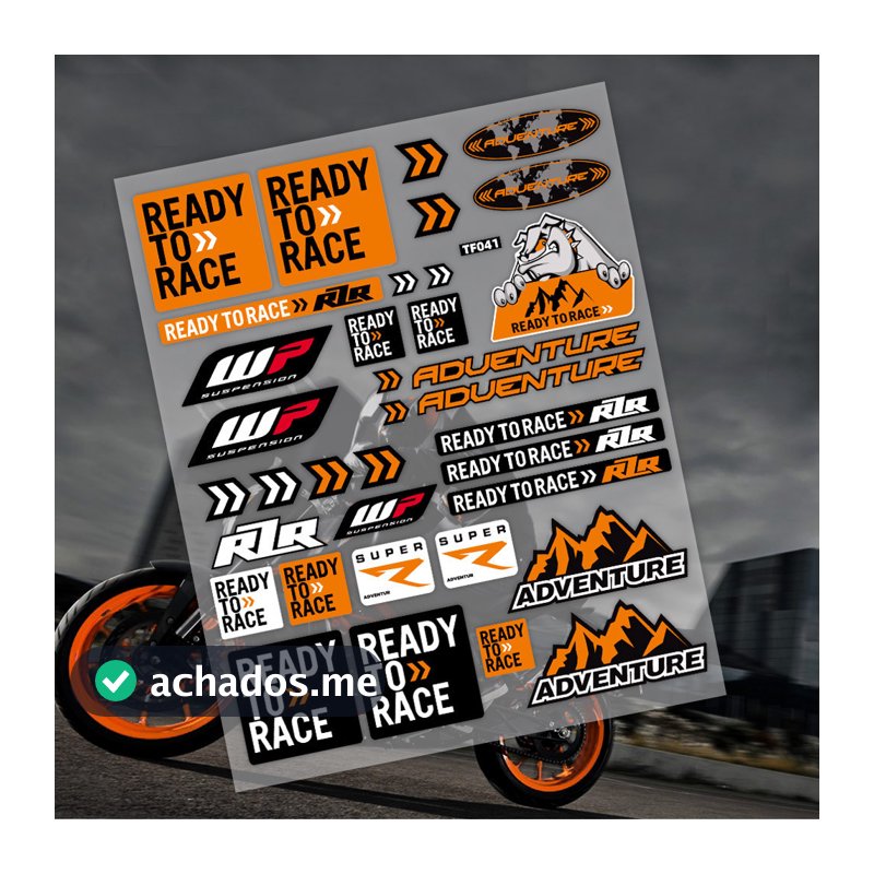 Adesivo Reflexivo KTM Capacete De Motocicleta Decalque À Prova D'água Caixa Lateral Do Tanque De Combustível Modificada