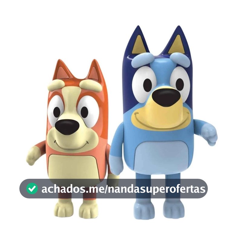 Kit 2 Bonecas Bluey e Bingo Cachorrinhas Irmãs Divertidas Lançamento Elka Brinquedos