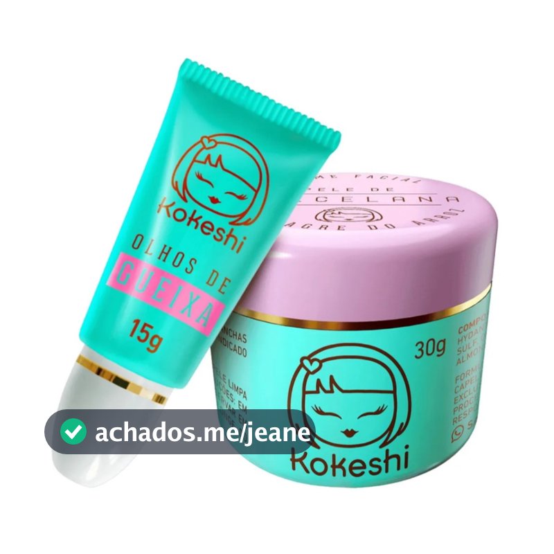 Kit Hidratante Pele De Porcelana E Olhos De Gueixa Kokeshi